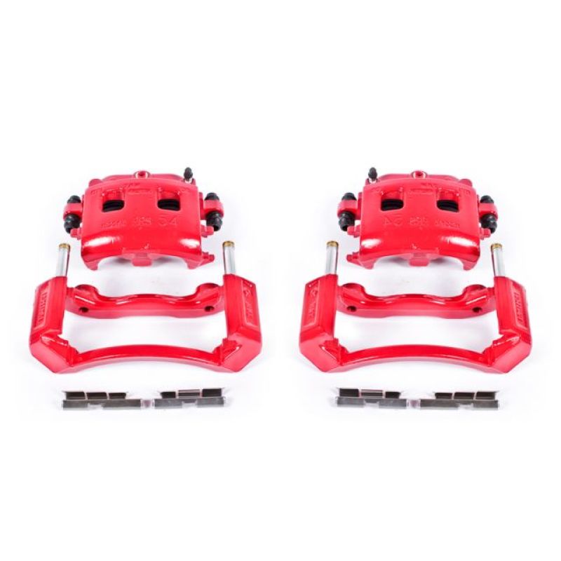 Load image into Gallery viewer, Power Stop 02-05 Dodge Ram 1500 Front Red Calipers w/Brackets - Pair
