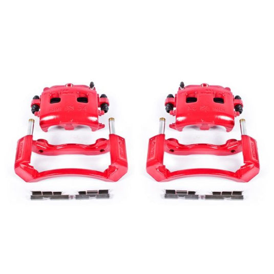 Power Stop 02-05 Dodge Ram 1500 Front Red Calipers w/Brackets - Pair