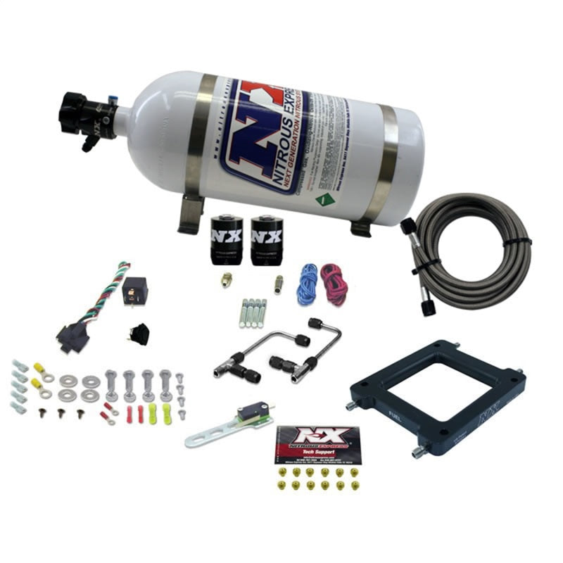 Load image into Gallery viewer, Nitrous Express Dominator Gemini Pro-Power Alcohol Nitrous Kit (100-500HP) w/10lb Bottle
