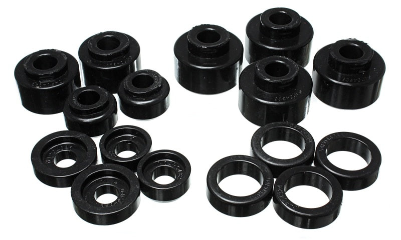 Load image into Gallery viewer, Energy Suspension 99-07 Ford F-250/F-350 SD 2/4WD Crew Cab Body Mount Set - Black

