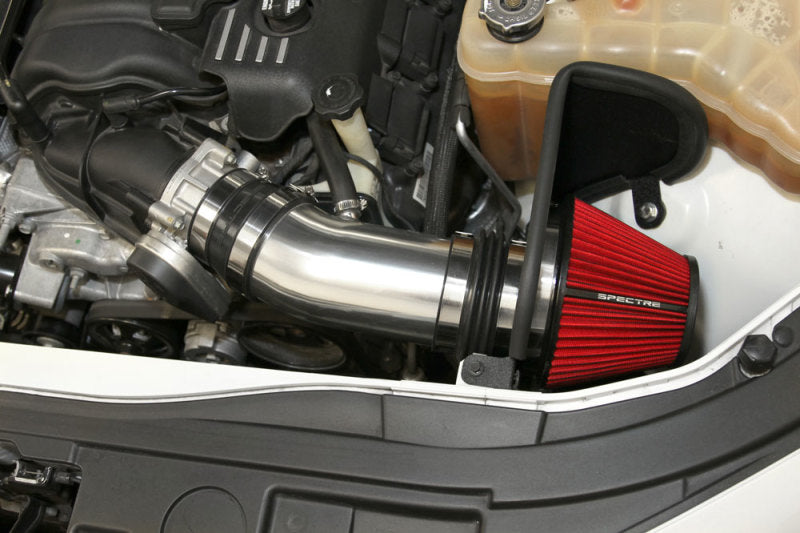 Load image into Gallery viewer, Spectre 11-14 Challenger/Charger V8-6.4L F/I Air Intake Kit - Polished w/Red Filter
