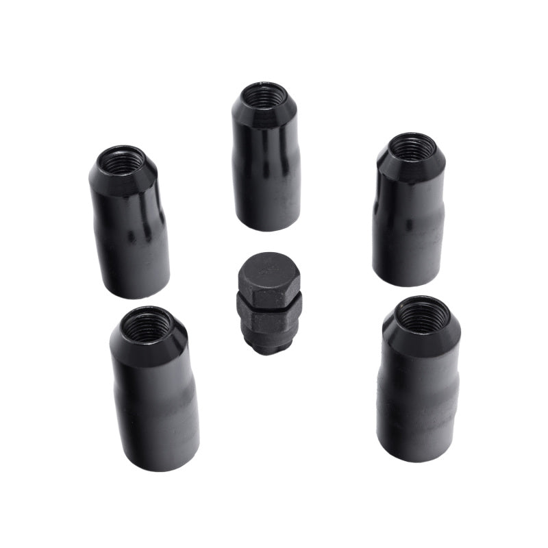 Load image into Gallery viewer, Rugged Ridge 18-20 Jeep Wrangler JL/JLU Black M14-1.5 Wheel Lock Nut Set w/Key

