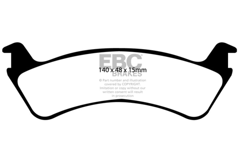 Load image into Gallery viewer, EBC 00-02 Ford Explorer Sport 4.0 2WD (Phenolic PisTons) Extra Duty Rear Brake Pads
