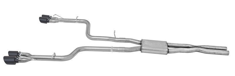 Load image into Gallery viewer, Gibson 15-16 Dodge Challenger R/T 5.7L 2.5in Cat-Back Dual Exhaust - Black Elite (Ceramic)
