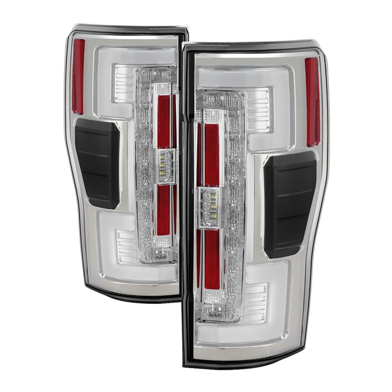 Load image into Gallery viewer, Spyder 17-18 Ford F-250 Super Duty (Excl LED Models) LED Tail Lights - Chrome (ALT-YD-FS17-LED-C)
