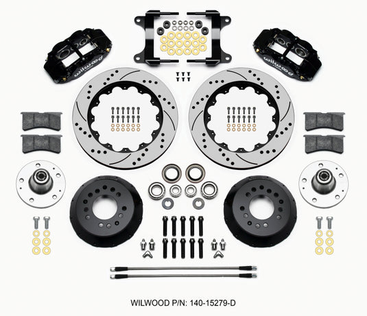 Wilwood Narrow Superlite 6R Front Hub Kit 14.00in Drilled 82-92 Camaro//Firebird