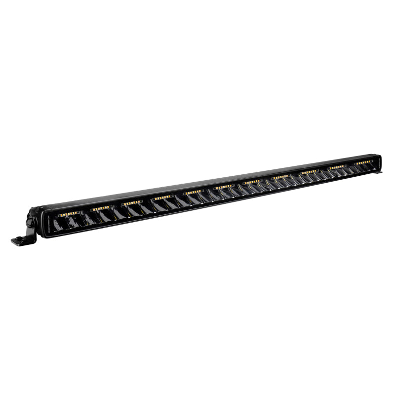 Load image into Gallery viewer, Go Rhino Xplor Blackout Combo Series Sgl Row LED Light Bar w/Amber (Side/Track Mount) 31.5in. - Blk
