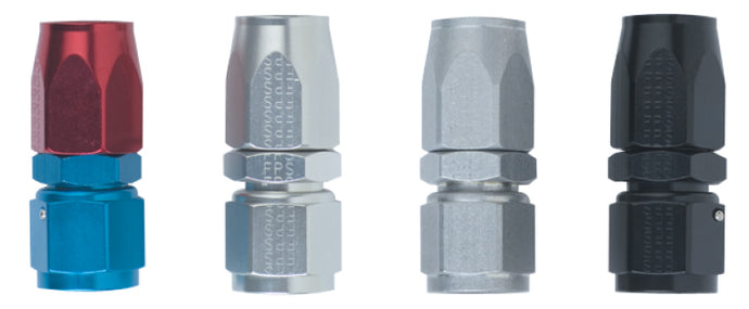 Fragola -12AN Straight Banjo Hose End - Black