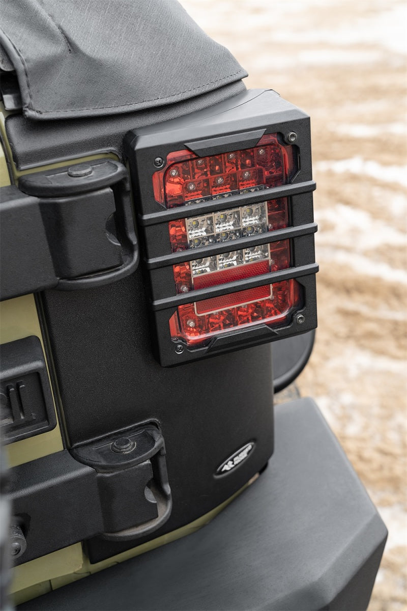 Load image into Gallery viewer, Rugged Ridge Rear Corner Kit Body Armor 4-Door 07-18 Jeep Wrangler JKU
