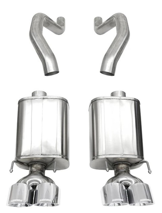 Corsa 06-13 Chevy Corvette C6 Z06 7.0L / 09-13 ZR1 6.2L Polished Axle-Back Exhaust w/4.5in Twin Tips