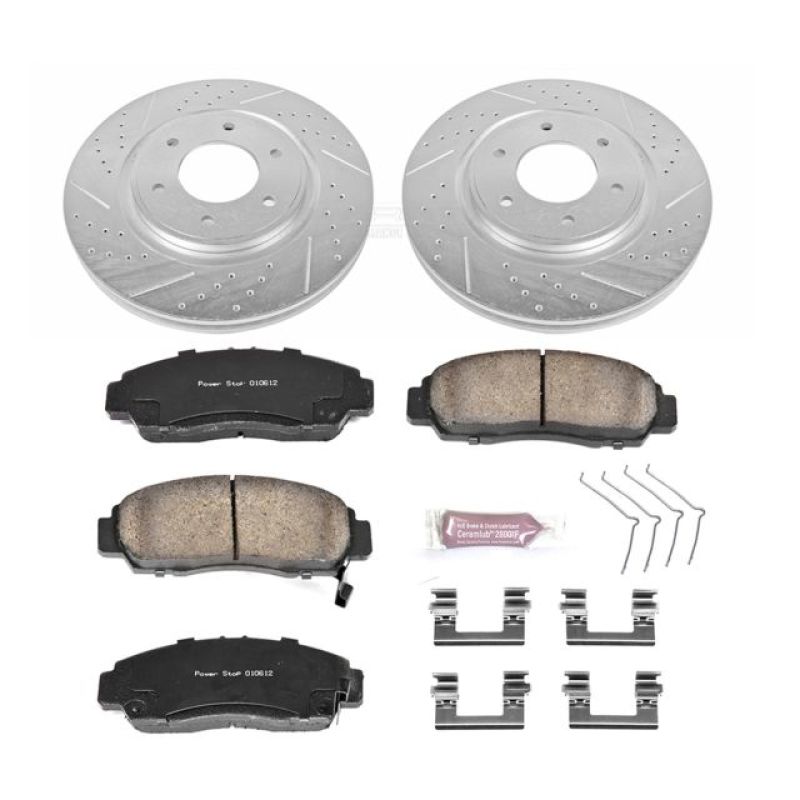 Load image into Gallery viewer, Power Stop 12-15 Nissan Armada Front Z23 Evolution Sport Brake Kit
