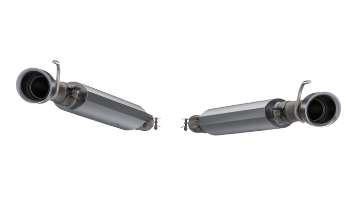 2016-2024 Chevrolet Camaro SS 6.2L QTP AR3 Dual Tip Axle Back