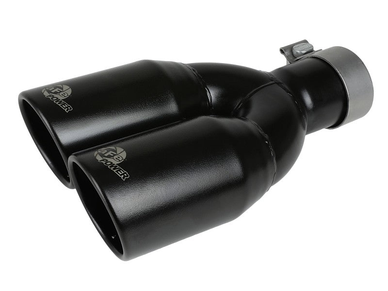 Load image into Gallery viewer, aFe Rebel Series 2.5in 409 SS Axle-Back Exhaust System Black 07-18 Jeep Wrangler (JK) V6-3.6L/3.8L
