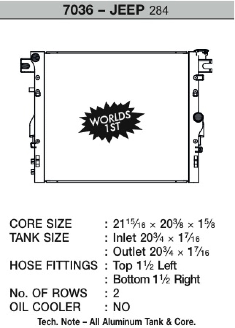 Load image into Gallery viewer, CSF 07-18 Jeep Wrangler (JK) Radiator
