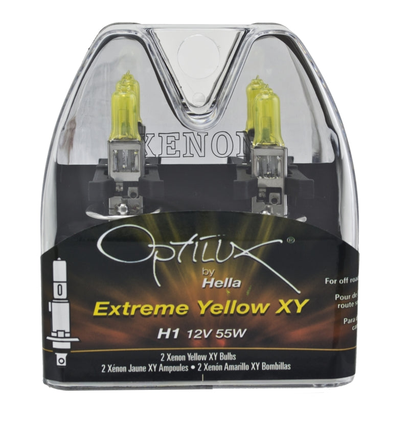 Load image into Gallery viewer, Hella Optilux H1 12V/55W XY Yellow Bulb
