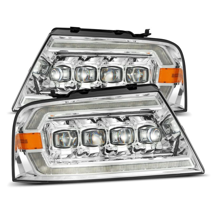 Load image into Gallery viewer, AlphaRex 04-08 Ford F150 / 06-08 Lincoln Mark LT NOVA LED Proj Headlights Chrome w/Activ Light/Seq
