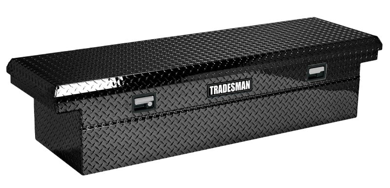 Load image into Gallery viewer, Tradesman Aluminum Economy Cross Bed Low-Profile Truck Tool Box (70in.) - Black
