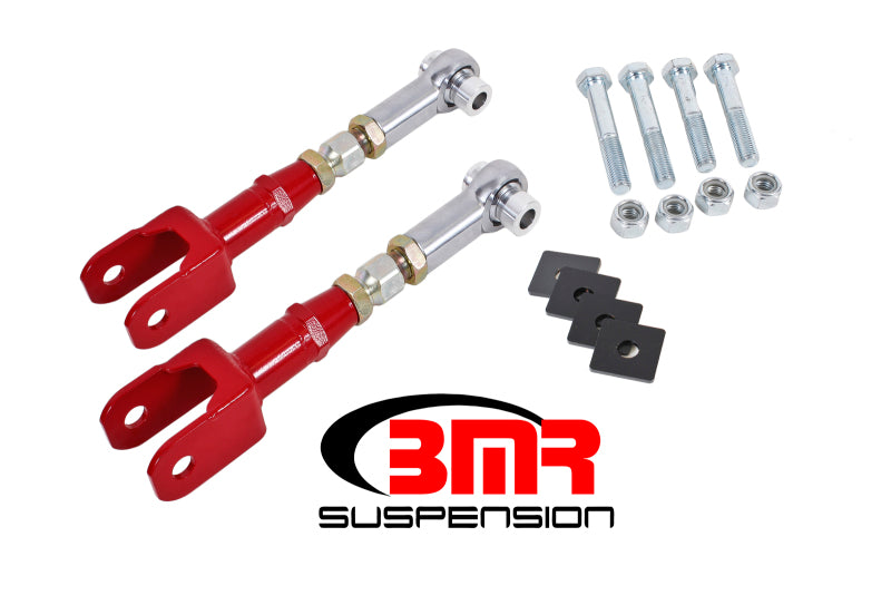 Load image into Gallery viewer, BMR 15-17 S550 Mustang Rear On-Car Adj. Rod Ends Toe Rods - Red
