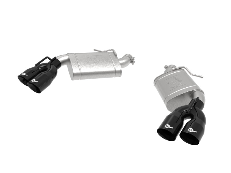 Load image into Gallery viewer, aFe POWER MACH Force-Xp 3in Axle-Back Exhaust 16-20 Chevrolet Camaro SS V8 6.2L w/Mufflers - Black

