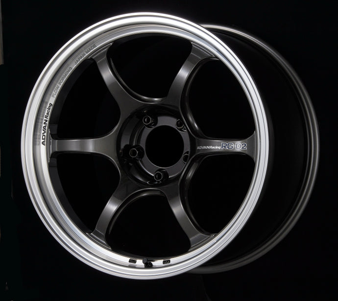 Advan RG-D2 18x8.5 +45 5x100 Machining and Black Gunmetallic Wheel