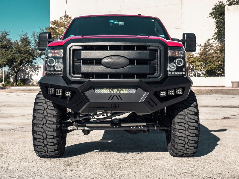 Load image into Gallery viewer, Road Armor 11-16 Ford F-250 SPARTAN Front Bumper - Tex Blk
