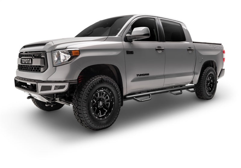 Load image into Gallery viewer, N-Fab Nerf Step 01-06 Chevy-GMC 1500/2500/3500 Crew Cab 8ft Bed - Tex. Black - Bed Access - 3in
