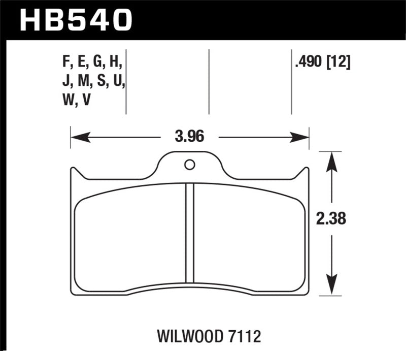 Load image into Gallery viewer, Hawk Wilwood 7112 Blue 9012 Race Brake Pads
