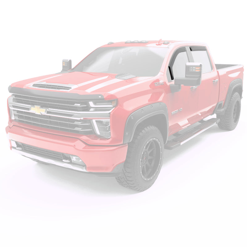 Load image into Gallery viewer, EGR 20-23 Chevrolet Silverado HD In-Channel Window Visors - Matte Black
