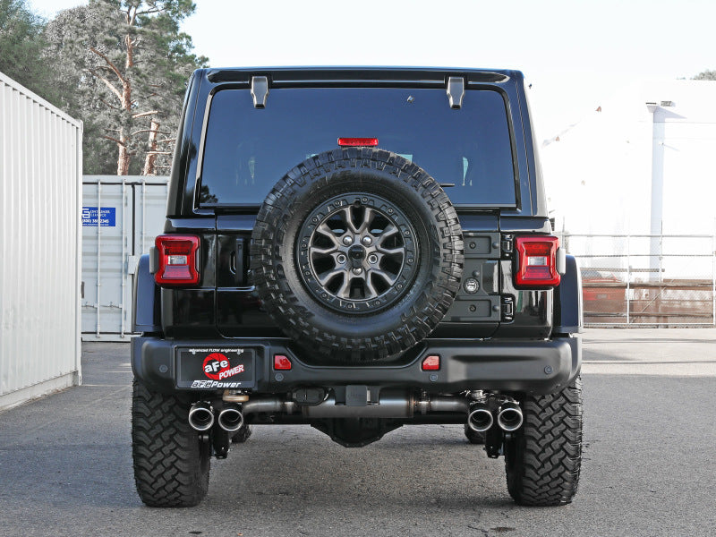Load image into Gallery viewer, aFe Vulcan Series 2.5in 304SS Cat-Back Exhaust 2021+ Jeep Wrangler 392 6.4L w/ Polished Tips
