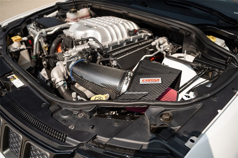 Load image into Gallery viewer, Corsa 20-25 Dodge Durango SRT Hellcat Carbon Fiber Air Intake w/ DryTech 3D No Oil Filter
