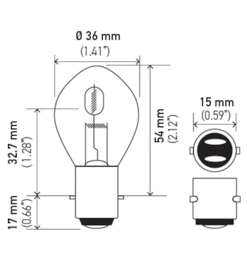 Load image into Gallery viewer, Hella Bulb 6260 12V 60/60W Ba20D B11 S2
