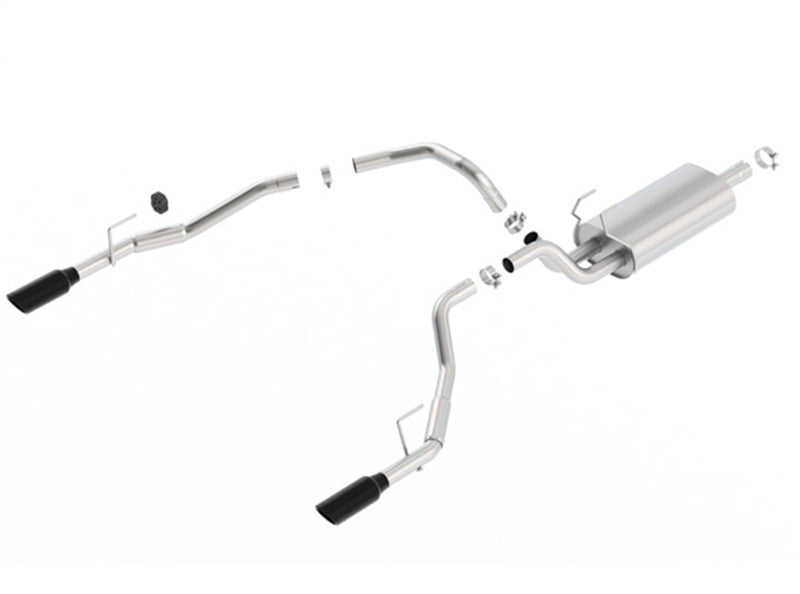 Load image into Gallery viewer, Borla 09-17 Ram 1500 5.7L V8 5in Single Tip Black Chrome Cat-Back Touring Exhaust Through Bumper
