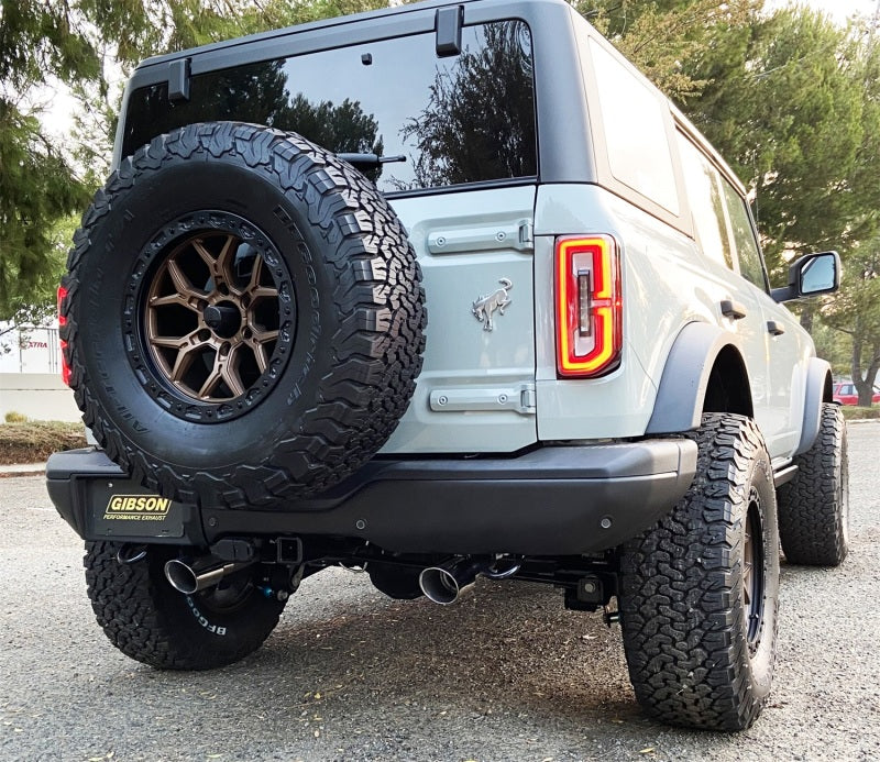 Load image into Gallery viewer, Gibson 21-22 Ford Bronco 4DR Cat-Back Dual Split Exhaust - Stainless
