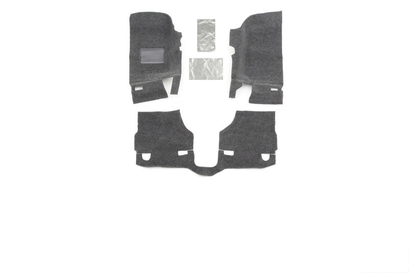 Load image into Gallery viewer, BedRug 07-10 Jeep JK 2Dr Front 3pc Floor Kit (Incl Heat Shields)
