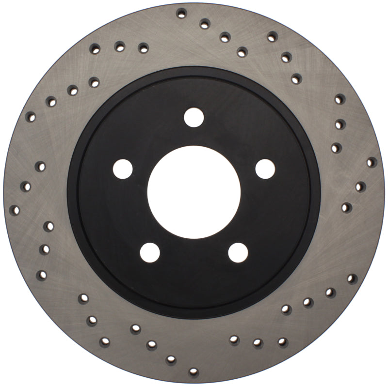 Load image into Gallery viewer, StopTech 05-10 Ford Mustang V6/4.0L / GT V8/4.6L Cross Drilled Left Rear Rotor

