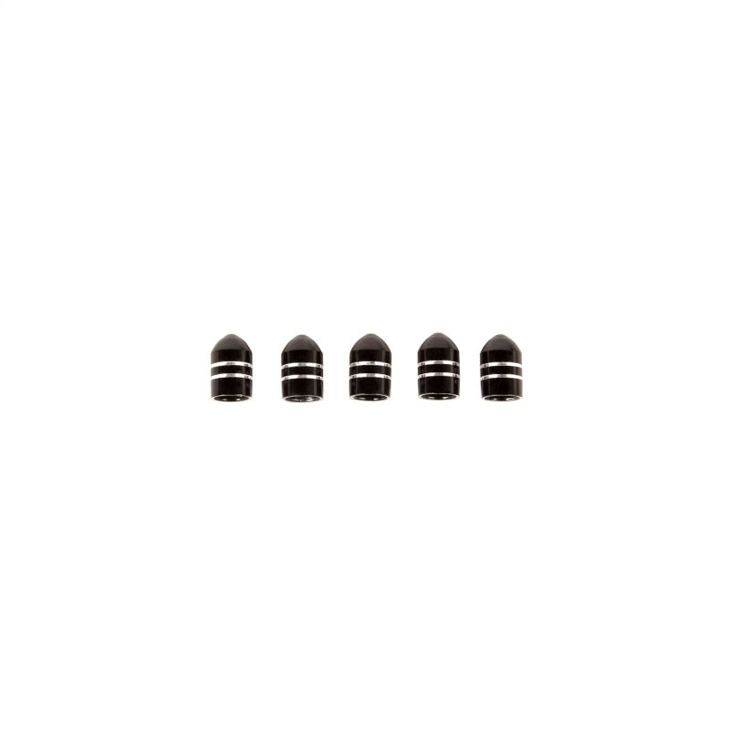 Load image into Gallery viewer, Rugged Ridge Valve Stem Cap Aluminum Black 5 Pack
