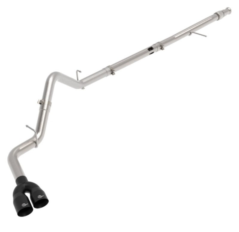 Load image into Gallery viewer, aFe Rebel XD Series 3in 304SS DPF-Back 20-21 GM Trucks L6-3.0L (td) LM2 - Dual Black Tip
