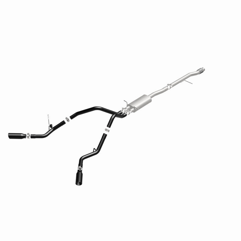 Load image into Gallery viewer, MagnaFlow SYS Cat-Back 3.5in Black Dual Split Rear Tips 14-15 Chevy Silverado/GMC Sierra 4.3L-5.3L
