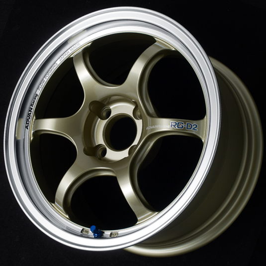 Advan RG-D2 15x7.0 +42 4x100 Machining and Champagne Gold Wheel