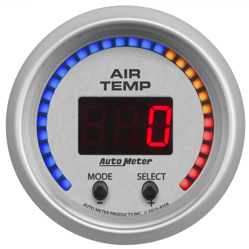 Load image into Gallery viewer, Autometer Ultra-Lite 2-1/16in 0-300 Degree F Dual Air Temp Gauge
