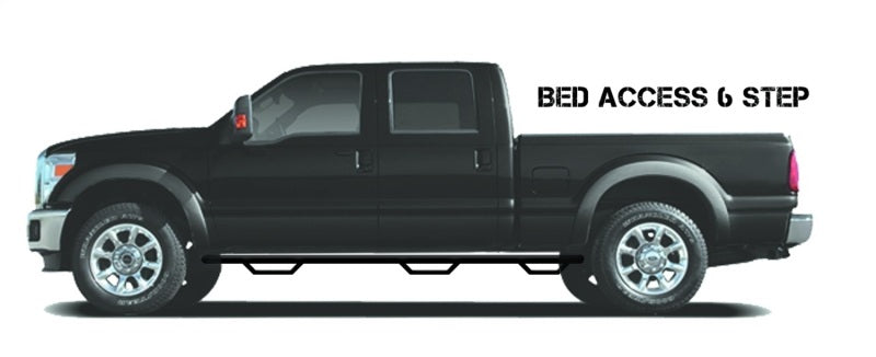 Load image into Gallery viewer, N-Fab Nerf Step 01-06 Chevy-GMC 2500/3500 Crew Cab 6.5ft Bed - Gloss Black - Bed Access - 3in

