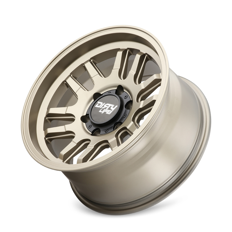 Load image into Gallery viewer, Dirty Life 9310 Canyon 17x9 / 6x139.7 BP / 0mm Offset / 106mm Hub Satin Gold Wheel
