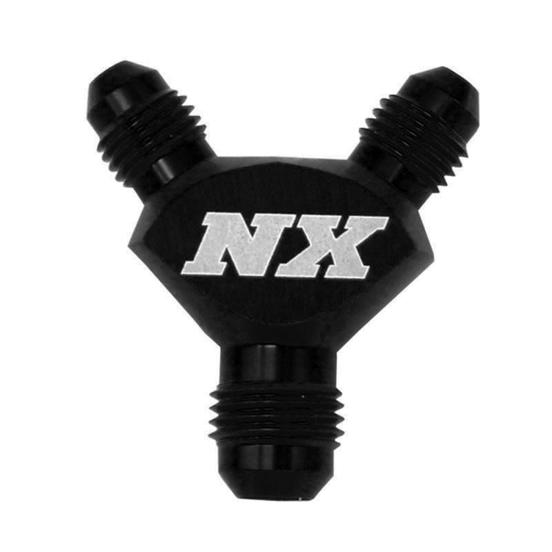 Load image into Gallery viewer, Nitrous Express 3AN x 3AN x 3AN Billet Pure-Flo Y Fitting - Black
