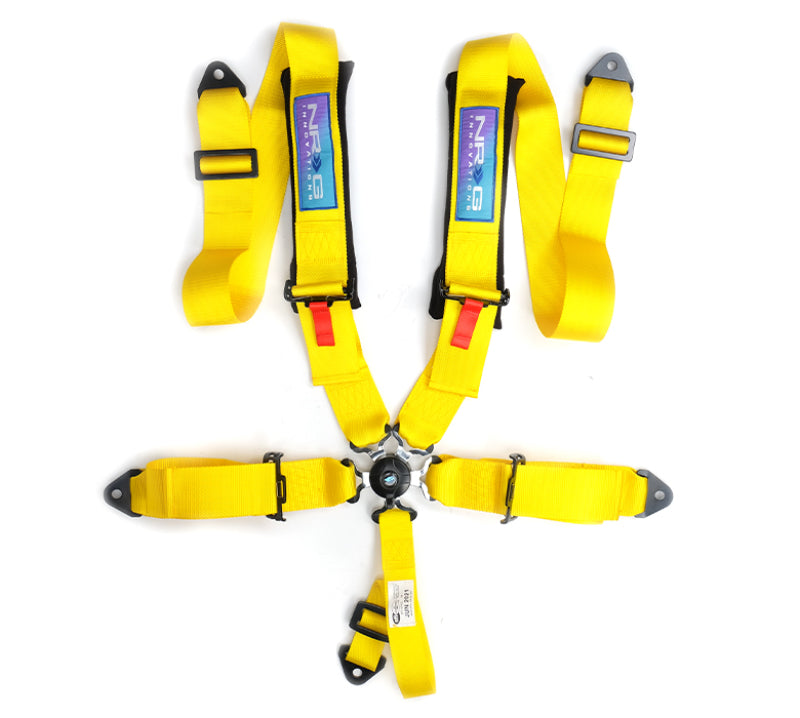 Load image into Gallery viewer, NRG 5PT 3in. Seat Belt Harness / Cam Lock - Yellow
