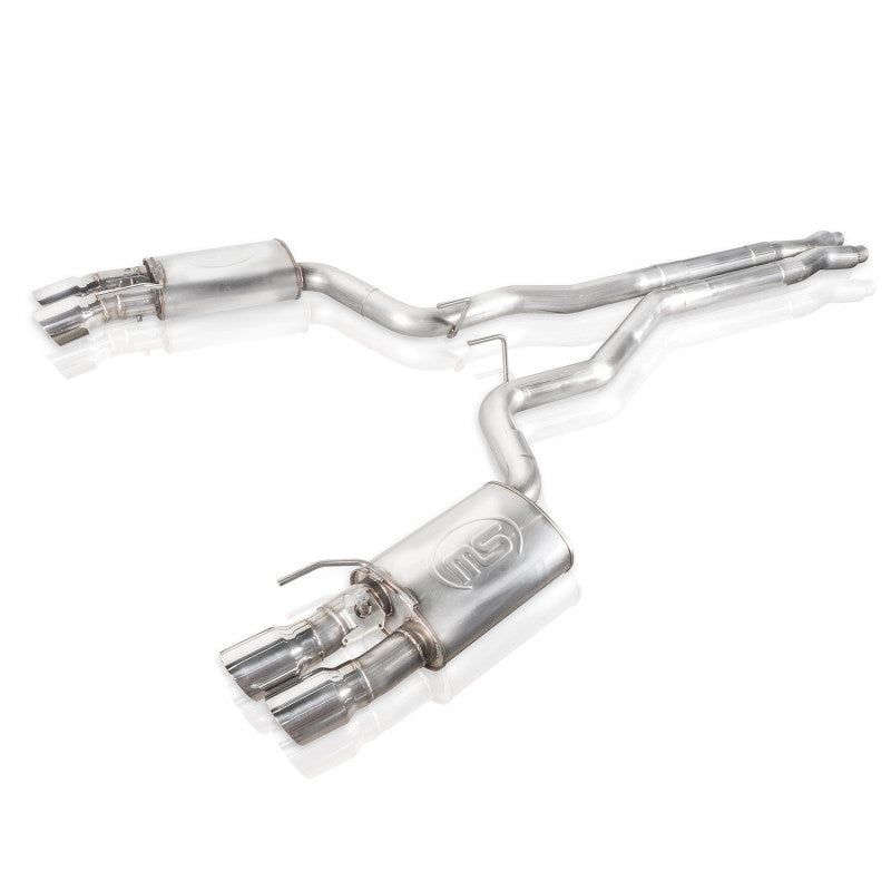 Load image into Gallery viewer, Stainless Works 18+ Ford Mustang GT Redline Cat-Back Performance Connect X-Pipe w/ Active Valves
