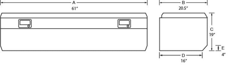 Load image into Gallery viewer, Tradesman Steel Flush Mount Truck Tool Box (60in.) - White
