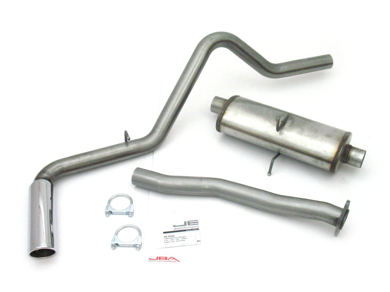 Load image into Gallery viewer, JBA 98-11 Ford Ranger Super Cab 2.5L/3.0L/4.0L 409SS Pass Side Single Exit Cat-Back Exhaust
