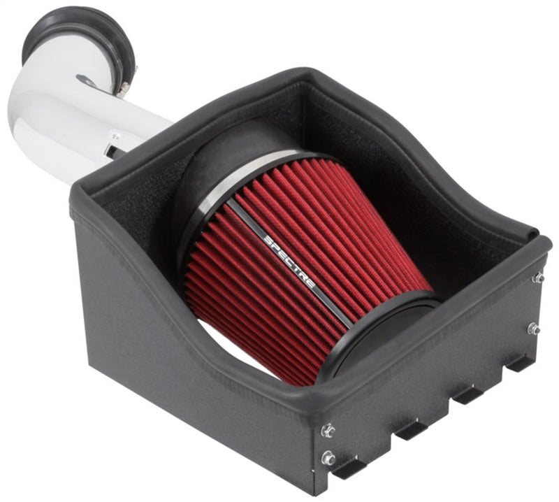 Load image into Gallery viewer, Spectre 11-14 Ford F150 SVT Raptor V8-6.2L F/I Air Intake Kit - Polished w/Red Filter
