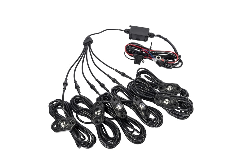Load image into Gallery viewer, KC HiLiTES C-Series RGB LED Rock Light Kit (Incl. Wiring) - Set of 6
