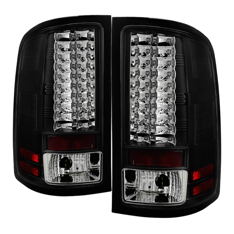 Load image into Gallery viewer, Spyder GMC Sierra 07-13 (Not fit 3500 Dually 4 Rear Wheels)LED Tail Lights Black ALT-YD-GS07-LED-BK
